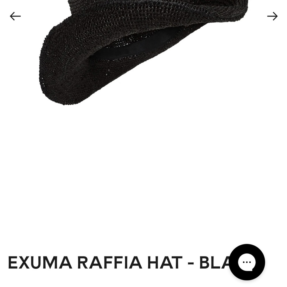 Monday Swimwear Black Raffia Hat - Picture 3 of 6